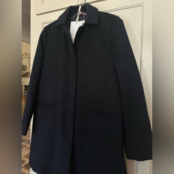 Max Mara Leisure Blu Notte Clava Coat NWT Size 6 - Picture 2 of 14